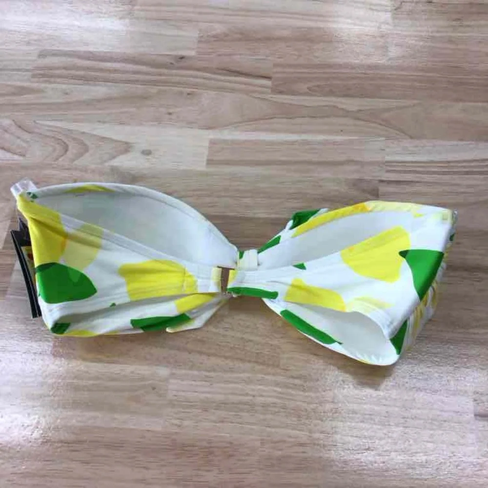 Kate Spade Size L Tie-Front Bikini Top